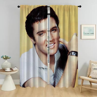 Stores Elvies Rideau de séparation pour fenêtre de pièce 2 panneaux Rideaux occultants pour appareil photo Décoration d'Halloween Rideaux d'intérieur pour la maison W50xH70cmx2pcs-CL