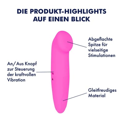 Mini Vibrator 12 cm EIS | Sex Toy Vibrator voor Vrouwen | Rustige Clitoris Stimulatie | Sex Toy voor haar | Erotische Dildo Stimulatie | Kleine Mini Vibrator | Perfect voor op reis
