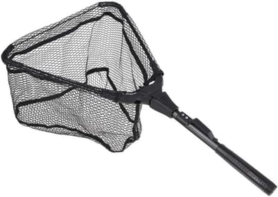 SVN® Schepnet Vissen - Visnet - Telescoop Schepnet - Duurzaam Net met Rubberen Coating - Zwart - 59cm x 30cm x 1cm