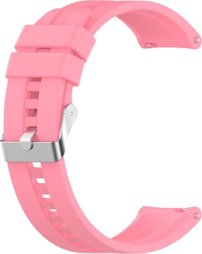 Siliconen bandje - geschikt voor Amazfit GTS / GTS 2(E) / GTS 2 Mini / GTS 3 / 4 (Mini) / Bip (S) / Bip U (Pro) / Bip Lite / Bip 3 (Pro) / GTR 42 mm / Pop (Pro) / Active (2) - roze