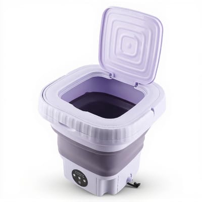 Cosensi- Wasmachine Opvouwbaar - Draagbare Mini-Wasmachine - Automatische Reiniging - 11 Liter Capaciteit - Geschikt voor Slaapzalen - Ruimtebesparend Ontwerp - Miniwasmachine