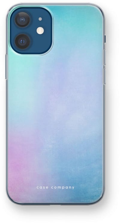 Case Company® - Hoesje geschikt voor iPhone 12 mini hoesje - Mist pastel - Soft Cover Telefoonhoesje - Bescherming aan alle Kanten en Schermrand