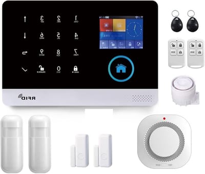Slim Alarmsysteem - Huisbeveiliging Set - Veilig Wonen - Spraakbesturing Ingebouwd - 10 Gram - Wit
