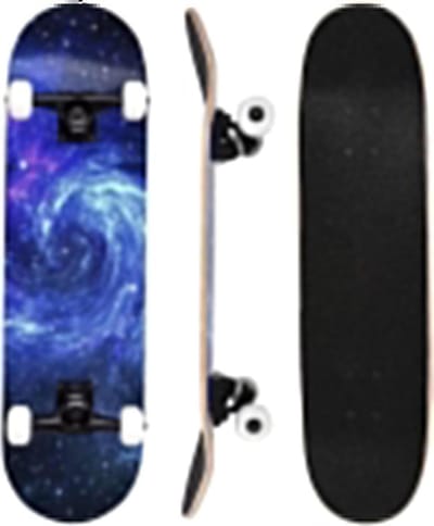 Compleet Skateboard - Beginners Skateboard - Stabiel Rijden - 7-laags Esdoorn Dek - 80 x 20 cm - Met Patroon