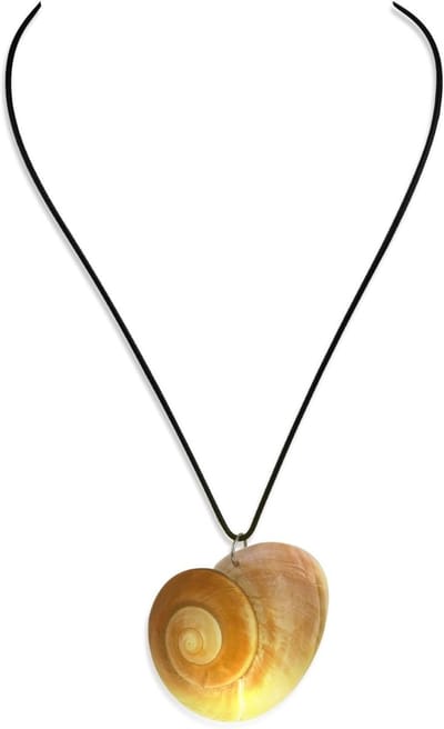 Grote Glanzende Schelp Ketting voor Cosplay Kostuums, Zee Slak Accessoire en Sieraden Geschenken, Plastic zonder Edelsteen