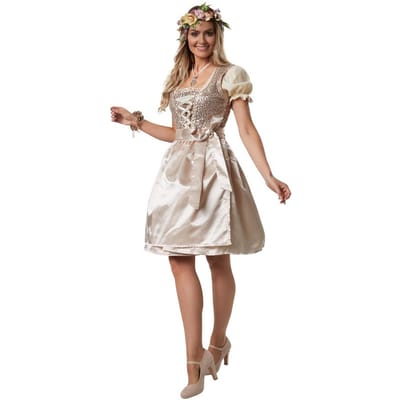 dressforfun - Mini-dirndl Burgau model 1 L - verkleedkleding kostuum halloween verkleden feestkleding carnavalskleding carnaval feestkledij partykleding - 302987