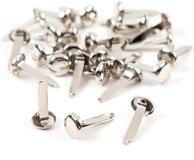 Ronde Kopklemmen - Patroonklemmen Mini - Doe-het-zelf Knutselen - Roestvrij IJzer - 100 stuks - Zilverkleurig