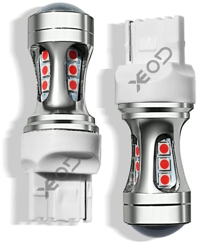 XEOD Pro Line Lampen set – W21W / T20 / 7440 LED – Rood licht canbus - Achterlichten – 2 stuks
