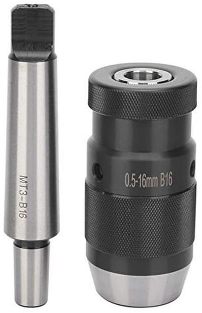 Snelspanboorkop 0,5-16 mm voor Draaibank en Boormachine - Zelfklemmend en Sleutelloos