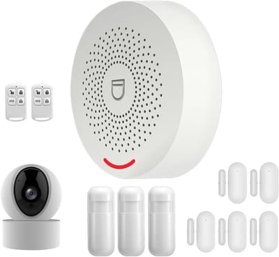 Smart Home Alarm - Beveiligingssysteem Huis - Inbraak Voorkomen - App Controle - 10x10x10mm - Wit