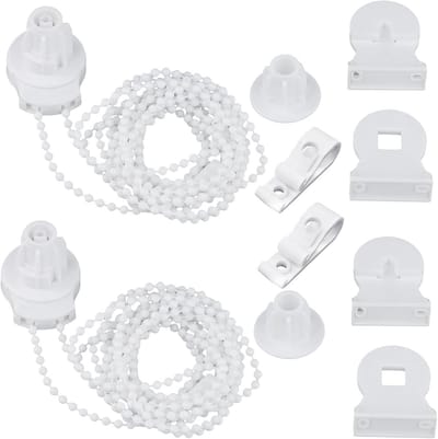 Reparatieset Rolluiken 25 mm Kunststof Houders 3 m Parelketting Schroeven Koppeling Stutten Clips
