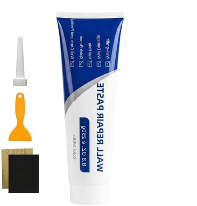 Gipsplaatreparatieset - Muurreparatiepasta Betonvuller - Gaten Vullen - Sneldrogende Formule - 250 g - Wit