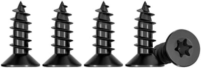 Pack van 50 RVS Houtschroeven M3 x 10 mm met Verzonken Kop, Torx TX10, Volledige Draad en Zelftappend, Ideaal voor Meubelmontage en Klusprojecten