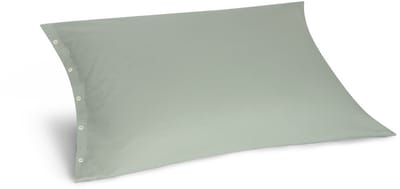 Yumeko kussensloop flanel pale groen 50x70 - Biologisch & ecologisch - 1 stuk