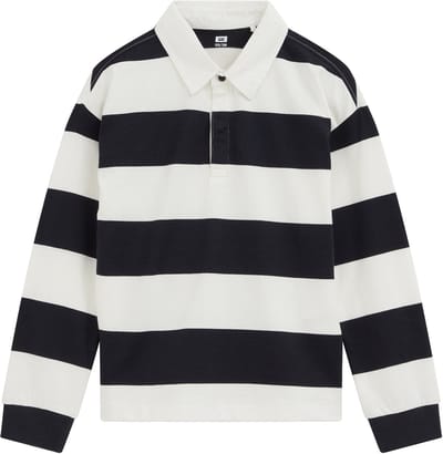 WE Fashion Jongens oversized polo met blokstreep