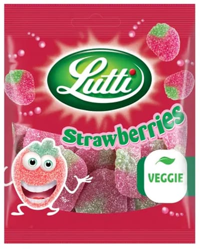 Lutti Aardbeien zakje (12x 80g)