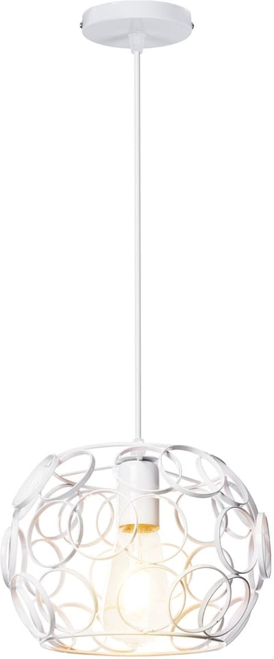 Hanglamp Moderne Plafondlamp E27 Metaal Kroonluchter voor Slaapkamer Eetkamer Keuken Wit