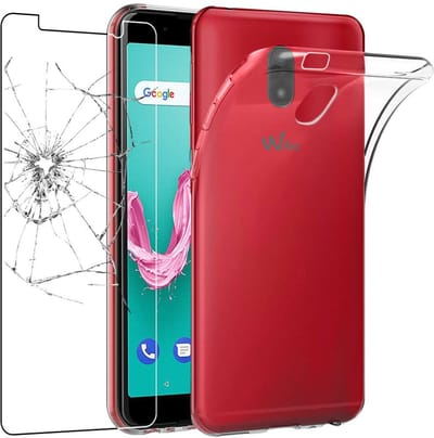 ebestStar - Hoes geschikt voor Wiko Lenny 5, Back Cover, Beschermhoes anti-luchtbellen hoesje, Transparant + Gehard Glas