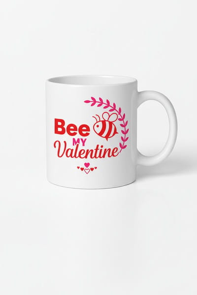 Valentijn Mok 'Bee My Valentine' | Lieve Bij Design Koffiemok