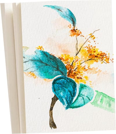 Hoogwaardig 300GSM Watercolor Papier voor Schilderen, 100% Katoen, 60 Vellen, Ideaal voor Studenten, Leraren en Kunstenaars