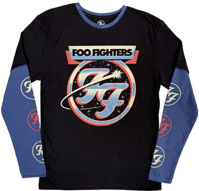 Foo Fighters - Comet Longsleeve shirt - S - Zwart/Donkerblauw