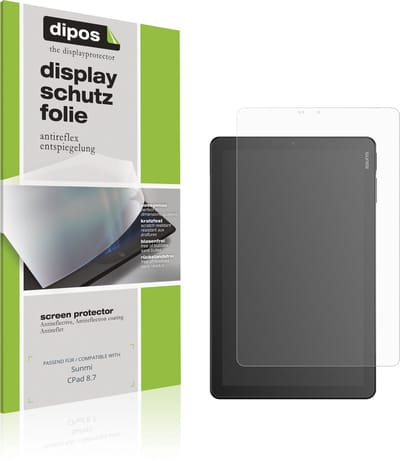 dipos – 2x Matte Beschermfolie geschikt voor Sunmi CPad 8.7 | Krasbestendige & antireflecterende Screenprotector Ultra-Thin