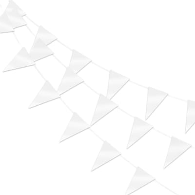 Q2P - Slingers - Verjaardag - Versiering - Bruiloft - Vlaggenlijn - Feestartikelen - Feest - Decoratie - Slinger - Wit