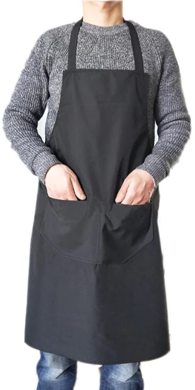 Gadgetpoint - Schort - Kookschort - Koken & Knutselen - Verfschort - Verven - One Size (Maximale omtrek 100cm) - Zwart