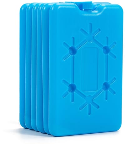 Dailygoods- Koelaccu Set van 6 - Ultradunne Koelelementen - 200 ml - Platte Koelelementen - 12 Uur Koeling - Ideaal voor Koelbox/Koeltas - Koelelement