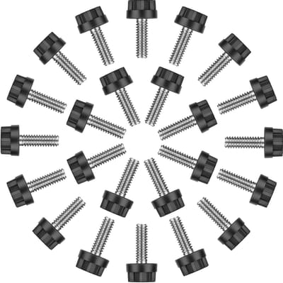 Verstelbare Meubels Leveler Schroef Roestvrij Staal Schroef Nivellerende Voeten 1/4 "Schroefdraad Schroef Tafel Levelers Stoel Levelers Meubelvoeten voor Tafelstoel Kast Patio Meubelpoten - 24 Packs