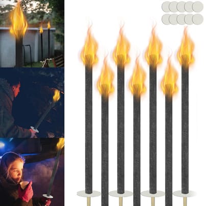 50-delige wasfakkels met lange brandduur voor evenementen en feestdagen