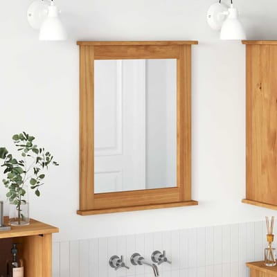 vidaXL - Spiegel - VIGO - Honing - bruin - 55,5 - x - 5 - x - 70 - cm - Massief - grenenhout
