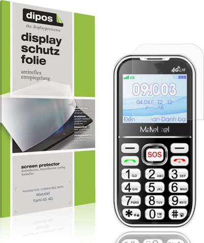 dipos – 4x Matte Beschermfolie geschikt voor Masstel Fami 65 4G | Krasbestendige & antireflecterende Screenprotector Ultra-Thin