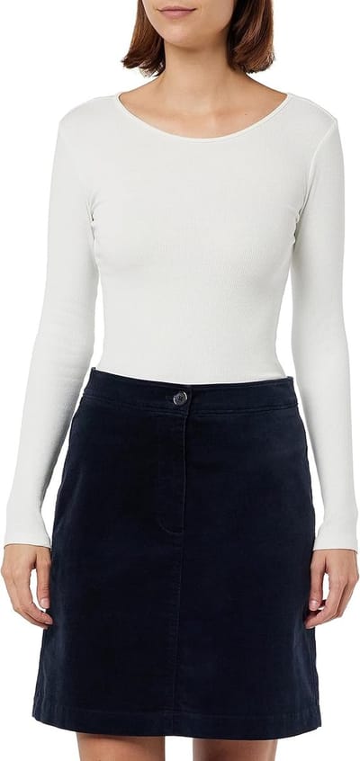 Marc O'Polo Dames Rok Donkerblauw | Lyocell Mix | Maat 36 | Comfort Fit