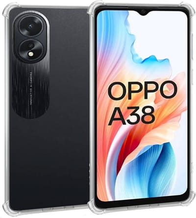 Hoesje geschikt voor OPPO A38 4G - Shock Proof Case - Cover Transparant