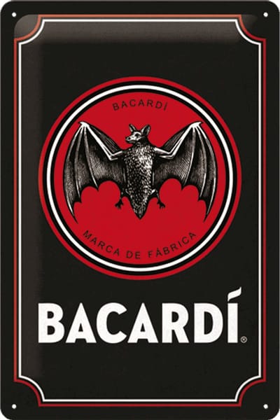 Wandbord - Bacardi New Logo - 20x30cm