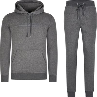 Mario Russo Trainingspak Anselm- Huispak - Joggingpak - Hoodie - Antraciet - 3XL