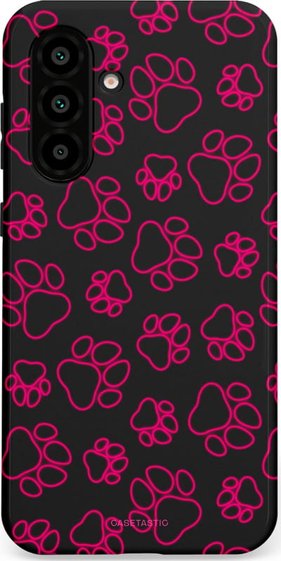 Casetastic Hoesje Geschikt voor Samsung A56 / A36 - Stijlvolle Beschermende Duo-layer Case - Neon pootjes
