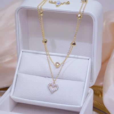 Nieuwe modetrend lichte luxe elegante delicate zirkoon geometrische dubbele ring in elkaar grijpende dames hoge sieraden feestcadeau