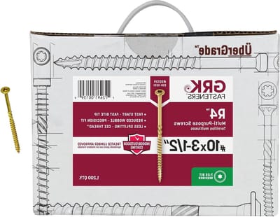 Schroeven - Bevestigingsmiddelen - Hout Verbinding - Climatek Coating - 3-1/2 inch - Zilverkleurig
