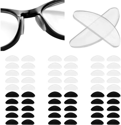 Dailygoods- Neuspads Siliconen - Zelfklevend - Antislip - D-vormig - Zacht - Ademend en huidvriendelijk - Brillenpads