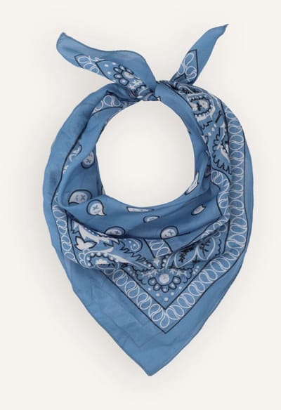 Notre-V Astrid Large Sjaals Dames - Blauw - Maat ONESIZE