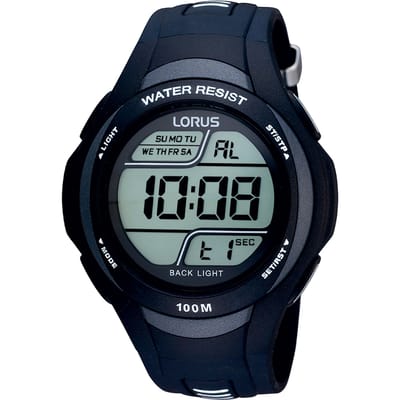 Lorus R2305EX9 - Horloge - 44 mm - Kunststof - Zwart