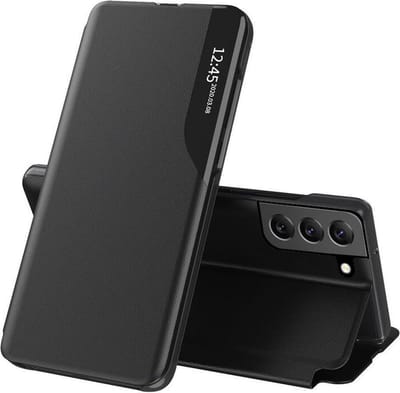 Hoesje geschikt voor Samsung Galaxy S22 Plus - Techsuit eFold Book Case - Zwart