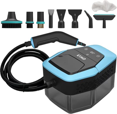 Stoomreiniger Pro - Handstomer Meubelreiniger - Grondig Reinigen - 1500W Krachtige Stoom - 1.8 Liter Capaciteit - Zwart Blauw