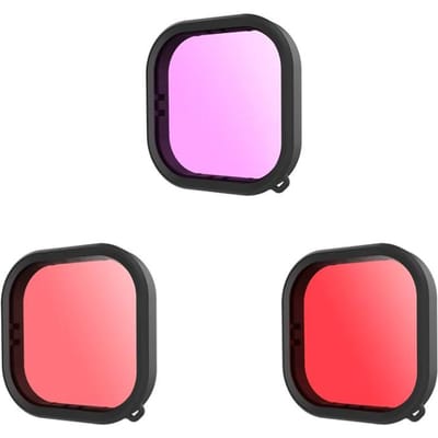 TELESIN Lens waterproof filter set Telesin for GoPro Hero 9 / Hero 10 / Hero 11 / Hero 12 (GP-FLT-904)