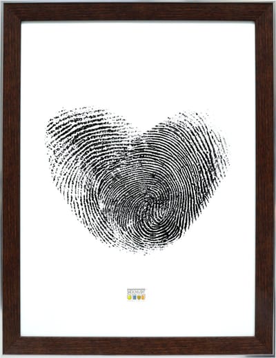 Deknudt Frames fotolijst S45FE3 - bruin - zilver buitenrand - 40x60 cm