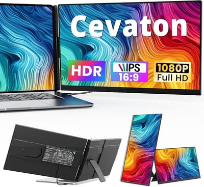 Draagbare Dubbele Monitor voor Laptop - 15.6 inch 1080P FHD Uitbreidingsscherm - Plug & Play