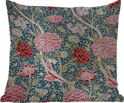 Tuinkussen - Bloemen - Rood - Kerst - Roze - 40x40 cm - Weerbestendig