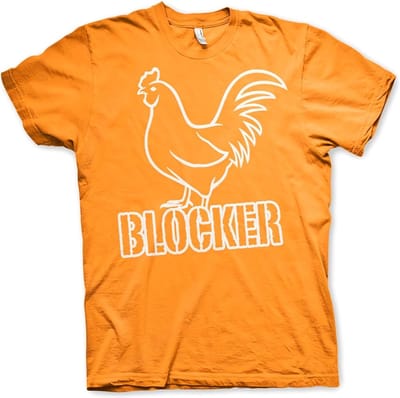 Hybris Cockblocker T-shirt oranje
